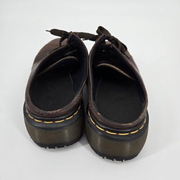 Doc Martens Leather Brown Slide On Shoes Womens 5 - Picture 3 of 6